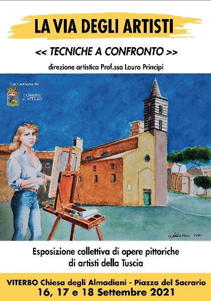 Le tecniche si confrontano alla chiesa degli Almadiani torna "La via degli Artisti Collection" il 16, 17 e 18 settembre 1 la via degli artisti